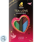 Чай Curtis Tea Love Assortment сердце ассорти 4 вкуса пакет 36 сашет