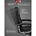 превью Кресло для руководителя Комус Мебель (Easy Chair) 550 чёрное (рециклированная кожа с компаньоном, металл хромированный)