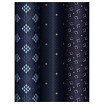 Упаковочная бумага глянц. 70×100см, MESHU «Strict pattern», 80 г/м2, ассорти, 3 дизайна