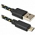 превью Кабель Defender USB08-03T USB2.0 (A) - microUSB (B), в оплетке, 1М, черный