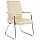 Конференц-кресло Easy Chair 810 VPU бежевое (искусственная кожа, металл хромированный)