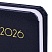 превью Ежедневник датированный 2026, МАЛЫЙ ФОРМАТ 100×150 мм, А6, BRAUBERG «Select», балакрон, темно-синий
