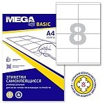 Этикетки самоклеящиеся ProMEGA Label BASIC кауч. к 105×70 8шт/л А4(100л/уп)