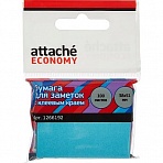 Стикеры Attache Economy 38×51 мм неоновый синий (1 блок, 100 листов)