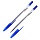 Ручка шариковая СТАММ «049» синяя, 0.7мм, неоновый микс
