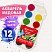 превью Краски акварельные BRAUBERG, 12 цветов, медовые, без кисти, пластиковая коробка, европодвес