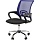 Кресло EChair-304LT TC ткань черн/сетка синий, хром