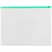 превью Папка-конверт на молнии OfficeSpace A4, прозрачная, 150мкм, молния зеленая