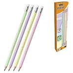 Карандаш чернографитный BIC, 1 шт., «Evolution Pastel», HB, с ластиком, корпус ассорти