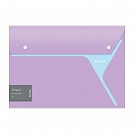 Папка-конверт на 2 кнопках Berlingo «xProject», фиолетовая/голубая, 300мкм