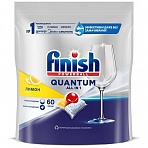 Таблетки для посудомоечной машины Finish «Quantum», лимон, 60 капсул