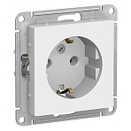 Розетка 1-ая с/з 16А SE AtlasDesign Белый (ATN000143)