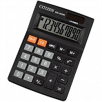 Калькулятор настольный Citizen SDC-022SR, 10 разр., двойное питание, 87×127×23мм, черный