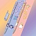 превью Ручка шариковая с принтом FUNSTER (ФАНСТЕР) STICK «CUTE ANIMALS», СИНЯЯ, SOFT TOUCH покрытие, узел 0.7 мм, линия письма 0.35 мм