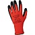 превью Перчатки защитные TOPFORT п/э с текстурир. латексным покр. красные р.10(XL)