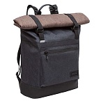 Рюкзак GRIZZLY, карман-антивор, с клапаном, трансформируемый объем, «ROLLTOP», 42×29х11 см