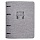 Тетрадь со сменным блоком А4.120л, Infolio Study, Turtle, иск. кож, серый, N3829