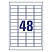 превью Этикетки самоклеящиеся L4778-20, 45.7×21.2 см, полиэстер, бел,960ш, 20л/уп