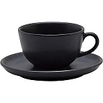 Чайная пара FLAT Shape ONIX (чаш 200мл, блюдц14см) Oxford 136391, AO04-1C05