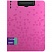 превью Папка-планшет с зажимом Berlingo «Neon» A4, пластик (полифом), 1800мкм, розовый неон