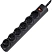 превью Сетевой фильтр Defender DFS 151 1.8 м, черный, 6 розеток(99494)