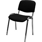 Стул КО_EChair Rio(ИЗО) ткань черная 101, каркас под хром