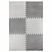 превью Коврик-пазл напольный 1.5×1 м, 6 шт., 50×50 см, толщина 1 см, серый, светло-серый, ЮНЛАНДИЯ