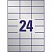 превью Этикетки самоклеящиеся серебристые, L6133-20, 70×37 мм, L, 480 шт/20 л