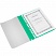 превью Папка-скоросшиватель Attache прозрачная пластиковая A4 зеленая 10 штук в упаковке (верхний лист 0.13 мм, нижний лист 0.15 мм, до 100 листов)