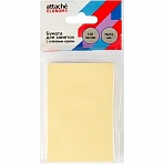 Стикеры Attache Economy 76×51 мм пастельный желтый (1 блок, 100 листов)