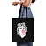 превью Сумка-шоппер BRAUBERG PREMIUM, канвас, 40×35 см, на кнопке, карман, черный, «Aphrodite»
