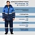 превью Костюм рабочий зимний мужской з43-КБР с СОП синий/васильковый (размер 44-46, рост 182-188)
