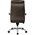 превью Кресло для руководителя Комус Мебель (Easy Chair) 534 коричневое (натуральная кожа с компаньоном, металл хромированный)