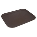 Поднос прорезин. прямоуг.14''х18''(455×355) корич., кт06