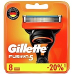 Сменные кассеты для бритья Gillette FUSION 8шт