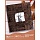 Фотоальбом BRAUBERG 20 магнитных листов, 23?28 см, обложка под кожу, на кольцах, темно-коричневый