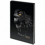 Блокнот МАЛЫЙ ФОРМАТ (103×146 мм), А6, 80 л., твёрдый, клетка, STAFF, «Сова»