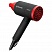 превью Фен BRAYER BR3040RD, 1400 Вт, 2 скорости, 1 температурный режим, складная ручка, черный/красный