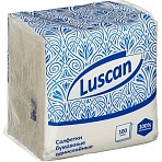 Салфетки бумажные Luscan 1-слойные (24×24 см, белые, 100 штук в упаковке)