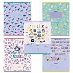 Тетрадь 12 л. BRAUBERG, клетка, обложка картон, «ЗВЕРЯТА»