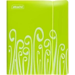Бизнес-тетрадь Attache Fantasy (А5, 140л, пласт обл, с разд, спираль, салатовый)