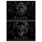 Альбом для рисования 32л., А4, на скрепке BG «Just black», soft-touch ламинация, выб. лак