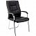 превью Конференц-кресло Easy Chair 807 VPU черное (искусственная кожа/металл хромированный)