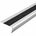 превью Профиль алюминиевый угол для краев ступеней с антискользящей лентой 52×27×1000 мм черный (артикул производителя ATM1SF2)