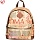 Рюкзак Berlingo Nice «Newspaper style» 33×28×14см, 1 отделение, 1 карман, уплотненная спинка