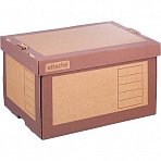 Короб архивный Attache гофрокартон коричневый 410×328×263 мм