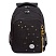 превью Рюкзак GRIZZLY школьный, анатомическая спинка, 3 отделения, для девочек, «GOLDEN&BLACK», 40×27х20 см