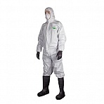 Комбинезон одноразовый с капюшоном белый Lakeland MicroMax NS (размер XХXL, EMN428)