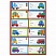 превью Наклейки для маркировки школьных принадлежностей «Машинки», 12 штук, 14×21 см, ЮНЛАНДИЯ