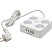 превью Сетевой фильтр Cablexpert Plate 4р/2м, 10А, 2xUSB, белый(PLT-4-C2U2-W-2)